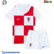 Fotballdrakt Barn Kroatia Hjemmedraktsett EM 2024 Kortermet (+ Korte bukser)